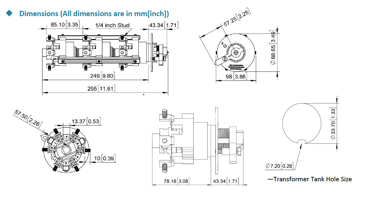 15/25/35kV 100A Dual Voltage Switch