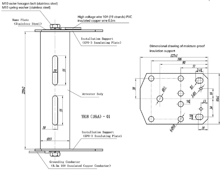 Under Oil MOV Surge Arrester